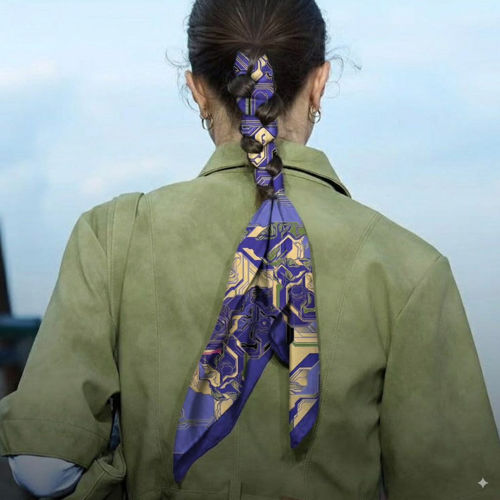 Systemic Graphic Composition on Purple